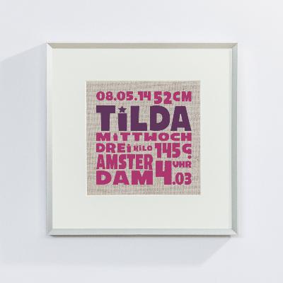 STOFFDRUCK IM RAHMEN - TILDA